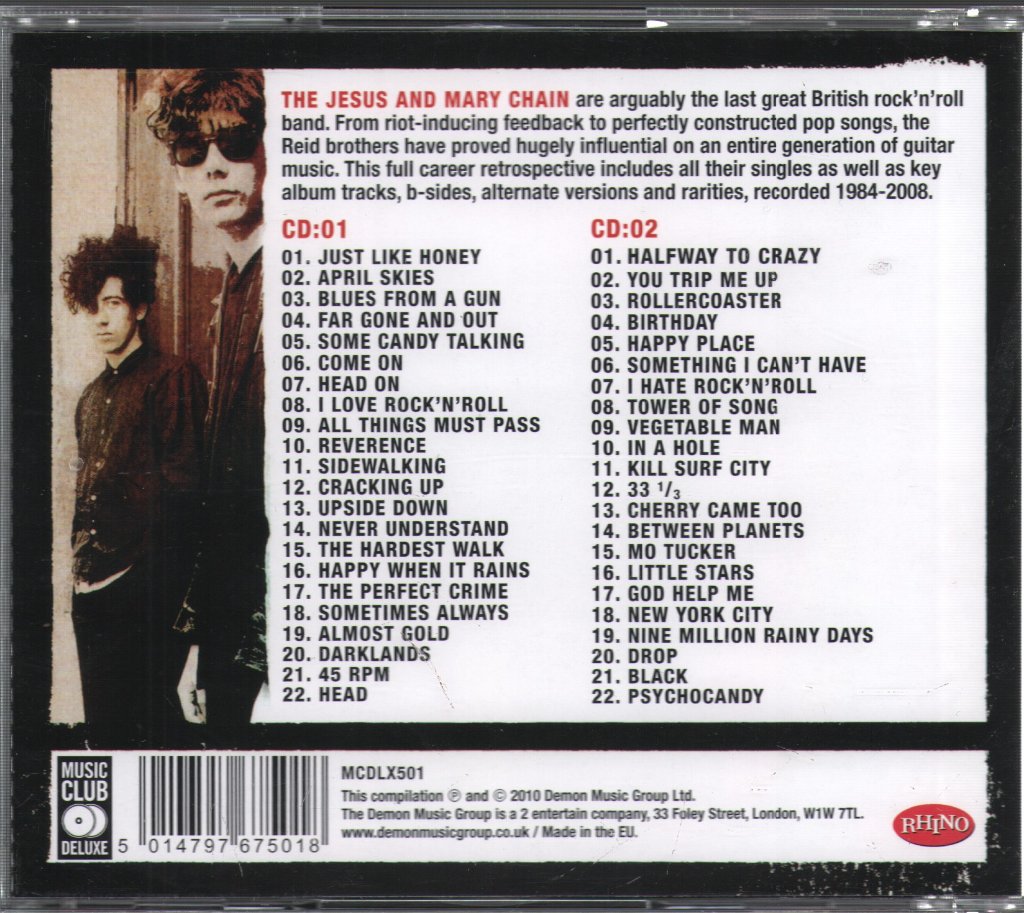 Jesus And Mary Chain - Upside Down (The Best Of The Jesus And Mary Chain) - Double Cd