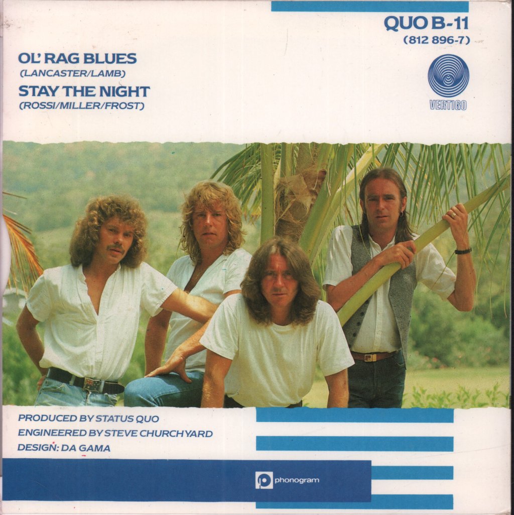 Status Quo - Ol Rag Blues - 7 Inch