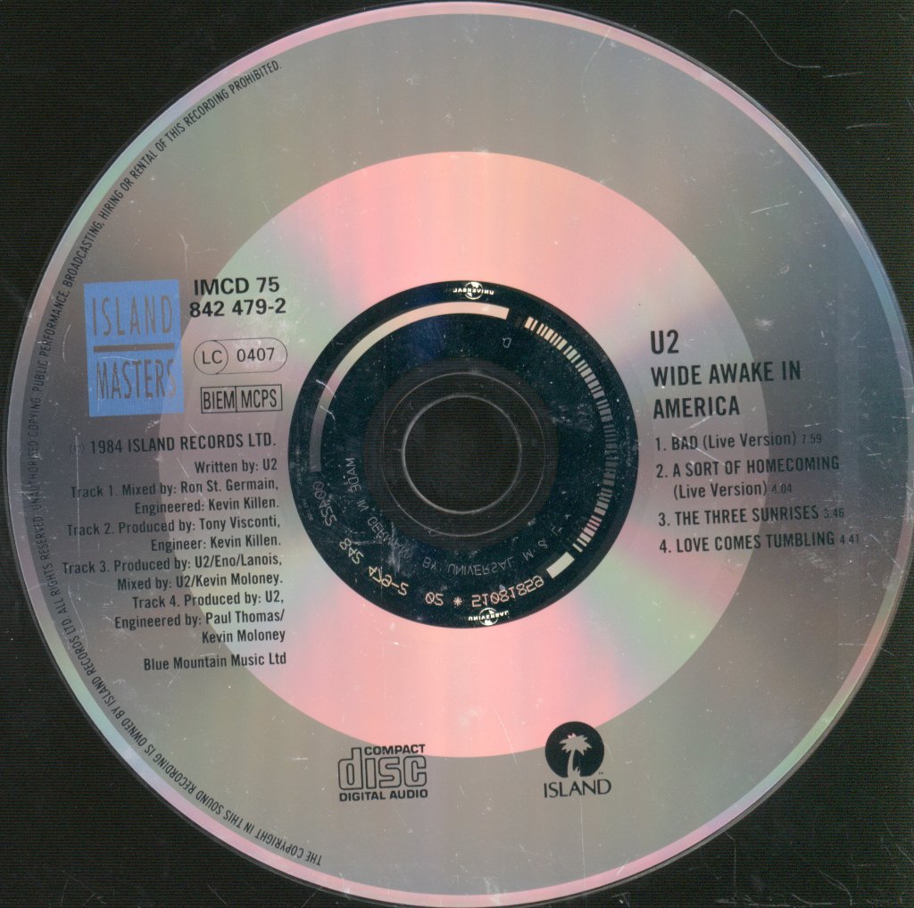 U2 - Wide Awake In America - Cd