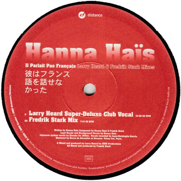 hanna hais - Il Parlait Pas Francais - 12 Inch