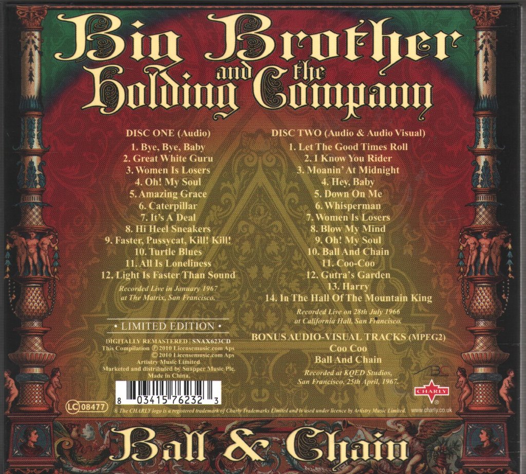 Big Brother & The Holding Company - Ball & Chain - Cd