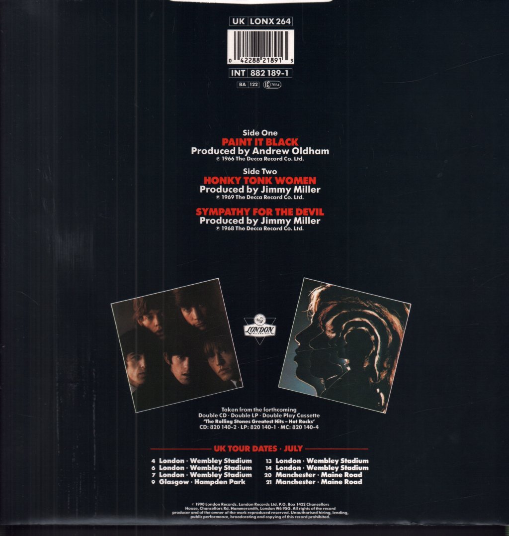Rolling Stones - Paint It Black - 12 Inch