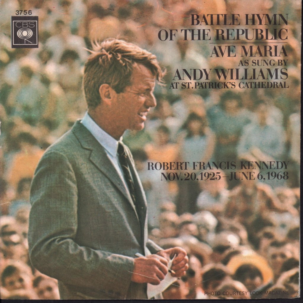 andy williams with the st charles borromeo choir - Battle Hymn Of The Republic - 7 Inch
