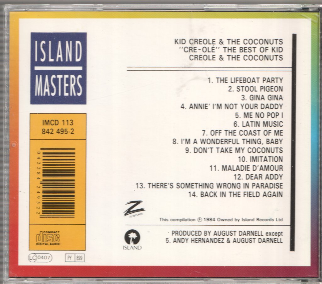 Kid Creole And The Coconuts - Cre~Olé - The Best Of Kid Creole And The Coconuts - Cd