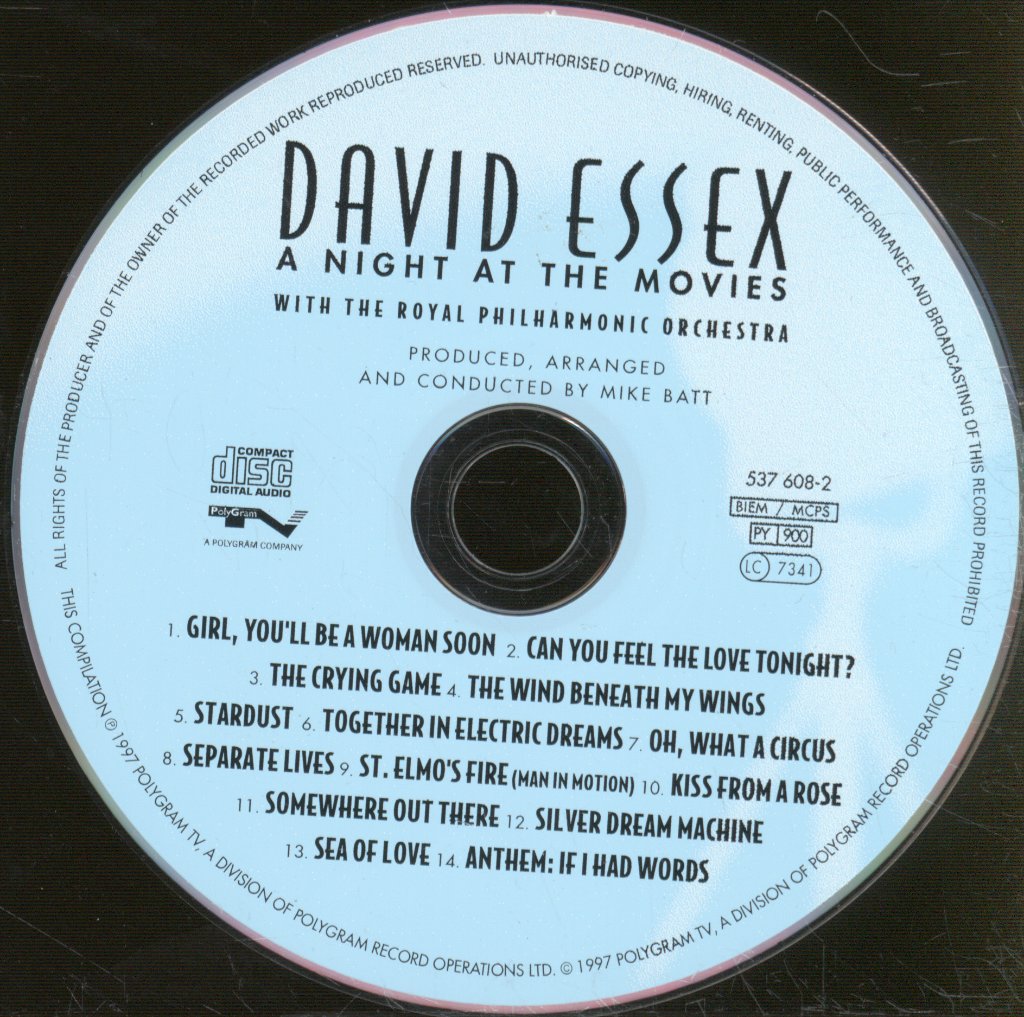 David Essex - A Night At The Movies - Cd
