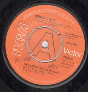 Bonnie Tyler - Hey Love - 7 Inch