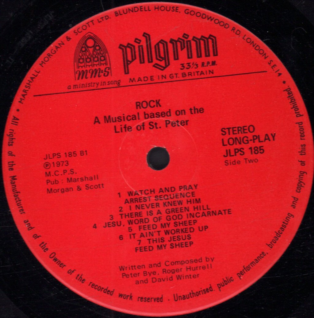 Rock - A Musical Based On The Life Of St Peter - Lp