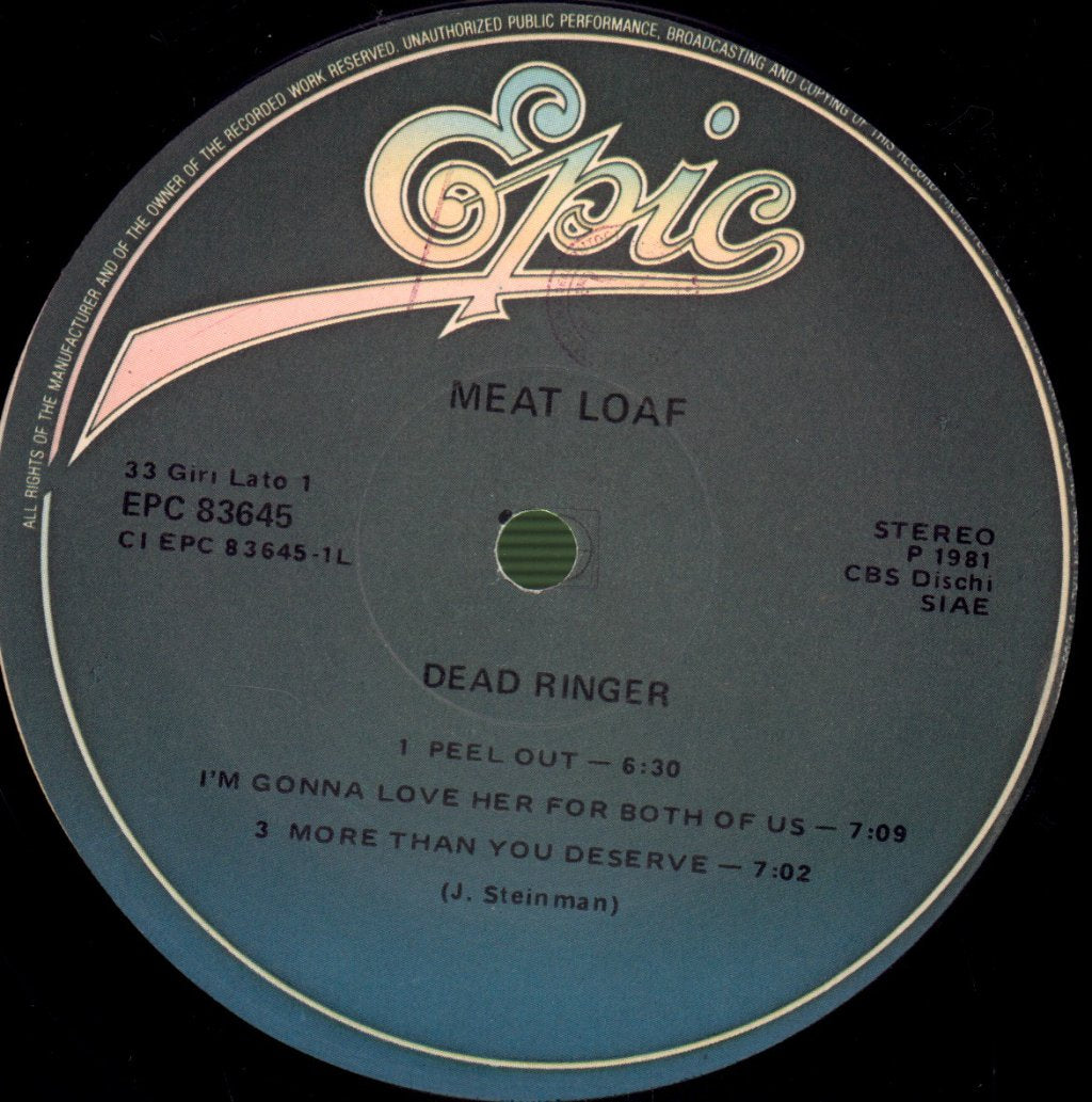 Meat Loaf - Dead Ringer - Lp