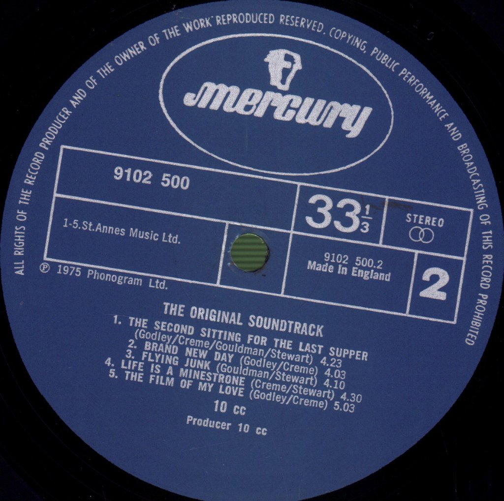 10cc - Original Soundtrack - Lp