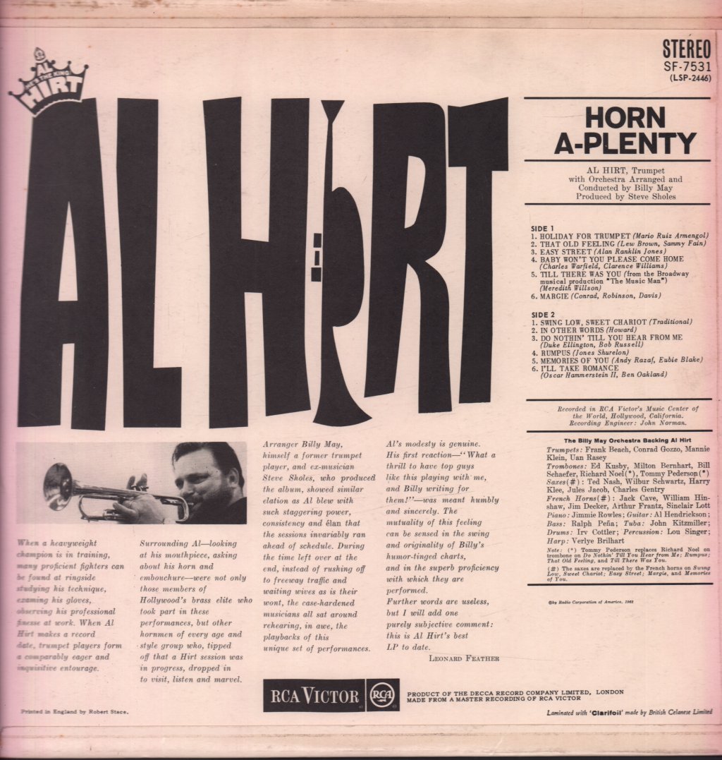 Billy May - Horn A-Plenty - Lp