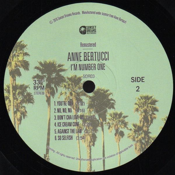 Anne Bertucci (babys) - I'm Number One - Lp