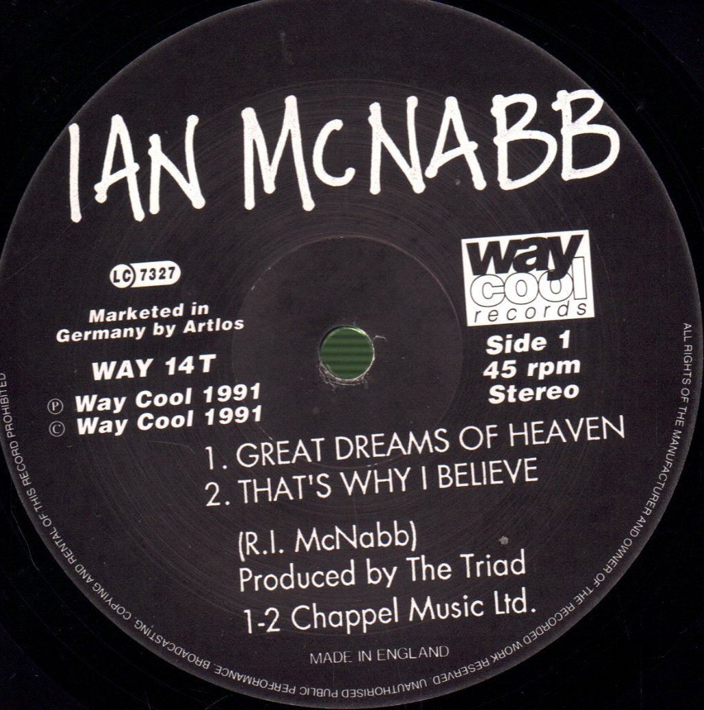 Ian McNabb - Great Dreams Of Heaven - 12 Inch