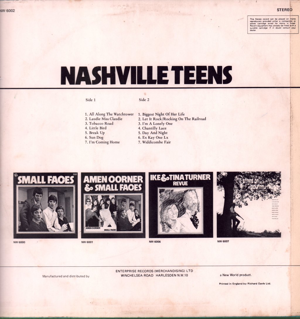 Nashville Teens - Nashville Teens - Lp