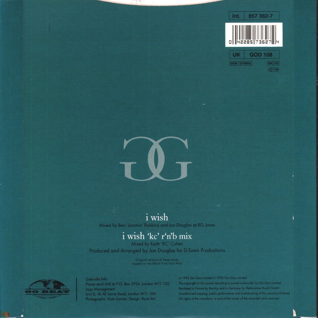 Gabrielle - I Wish - 7 Inch