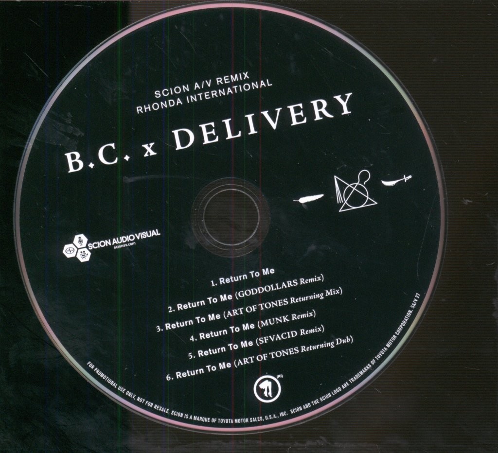B.c. X Delivery - Return To Me - Cd