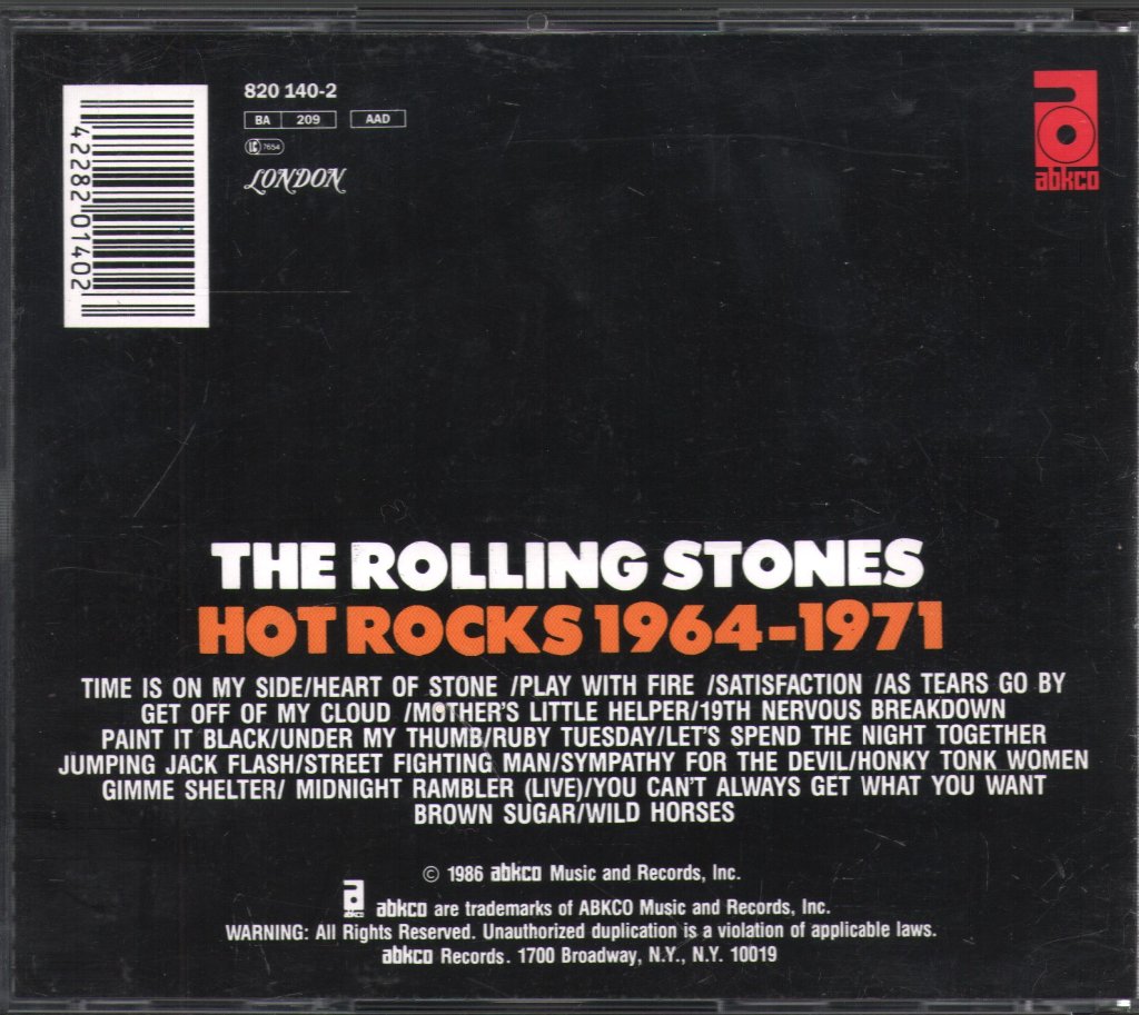 Rolling Stones - Hot Rocks 64-71 - Cd Set