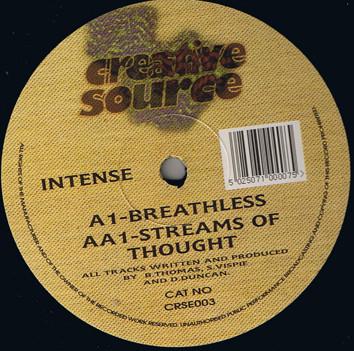 Intense - Breathless / Streams Of Thought - 12 Inch