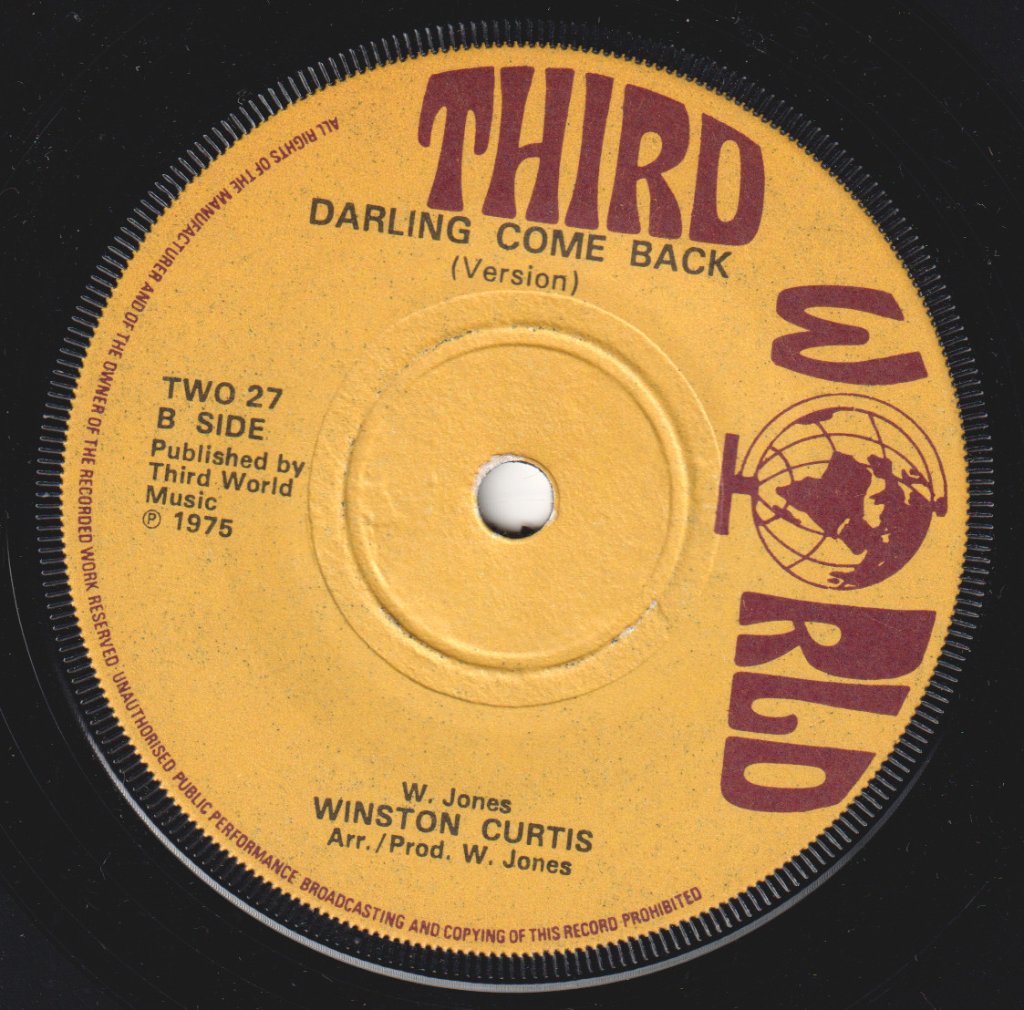 Winston Curtis - Darling Come Back - 7 Inch