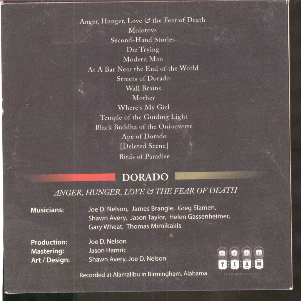 Dorado - Anger, Hunger, Love, And The Fear Of Death - Cdr