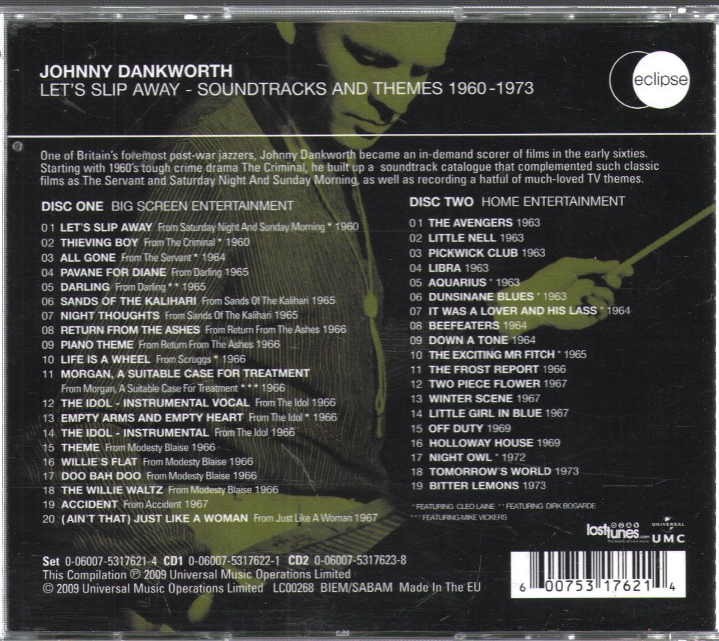 John Dankworth - Let's Slip Away - Film And TV 1960-1973 - Double Cd