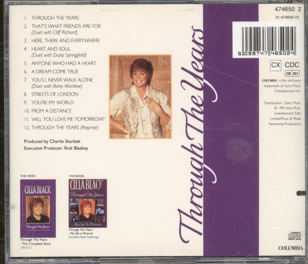 Cilla Black - Through The Years - Cd