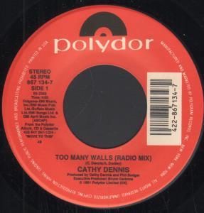 Cathy Dennis - Too Many Walls - 7 Inch