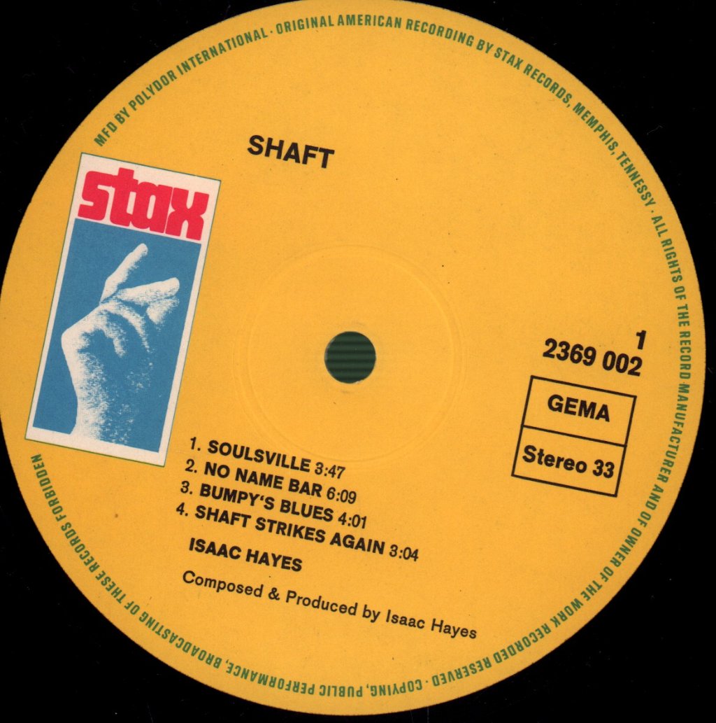 Isaac Hayes - Shaft (Music From The Soundtrack) - Double Lp