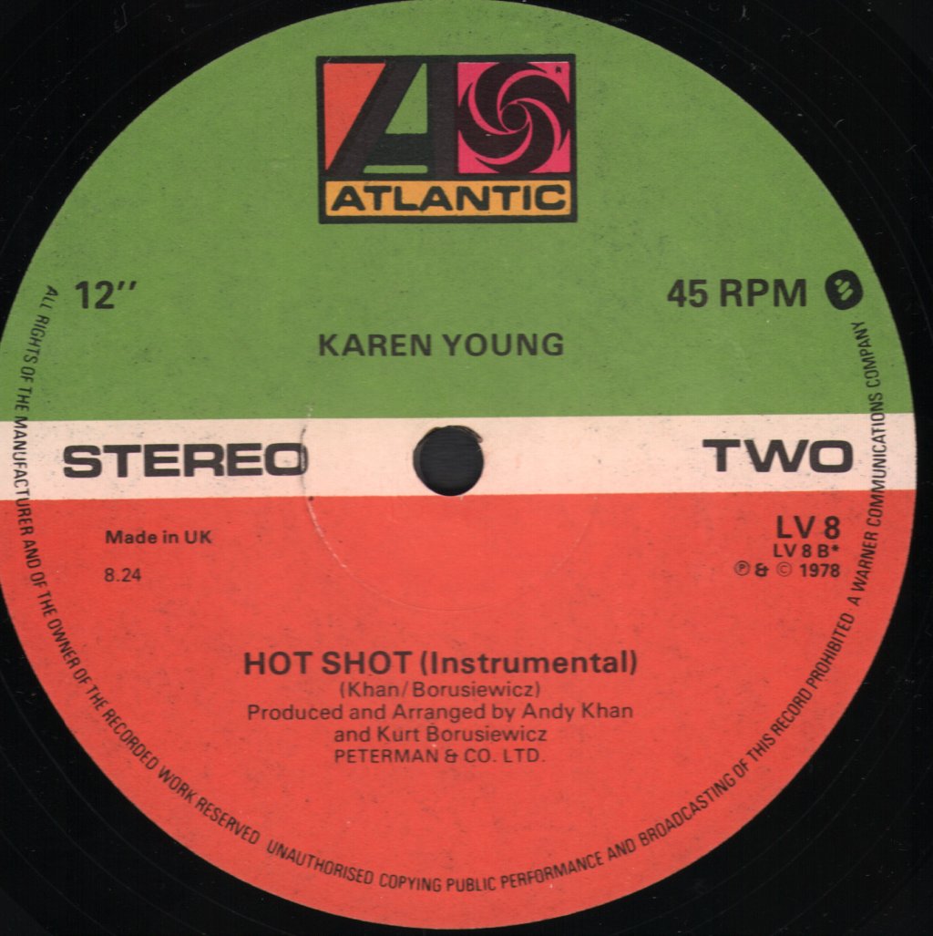 Karen Young (Disco) - Hot Shot - 12 Inch
