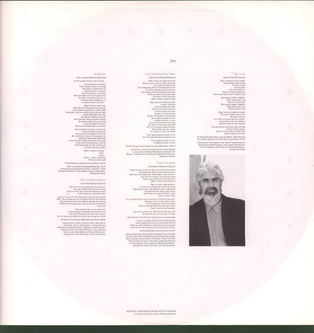 Michael McDonald - Take It To Heart - Lp