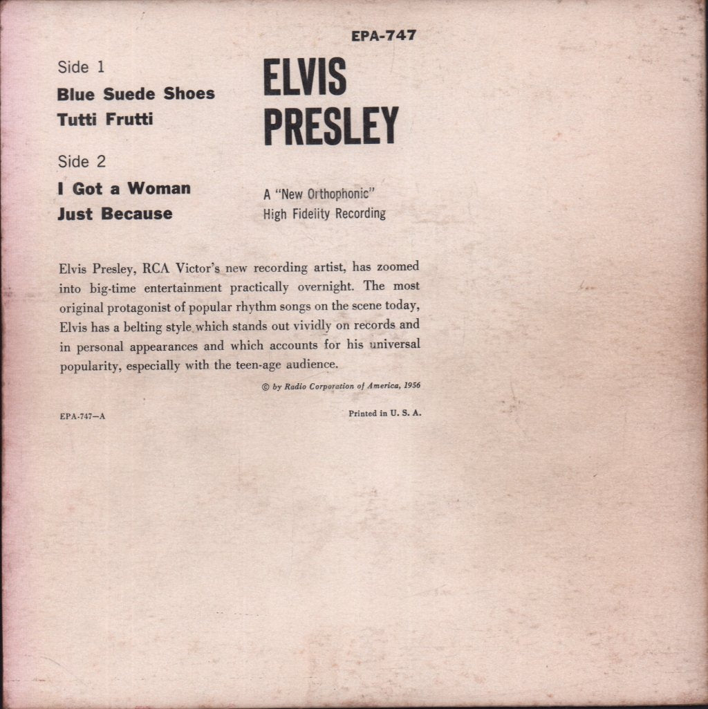 Elvis Presley - Elvis Presley - 7 Inch