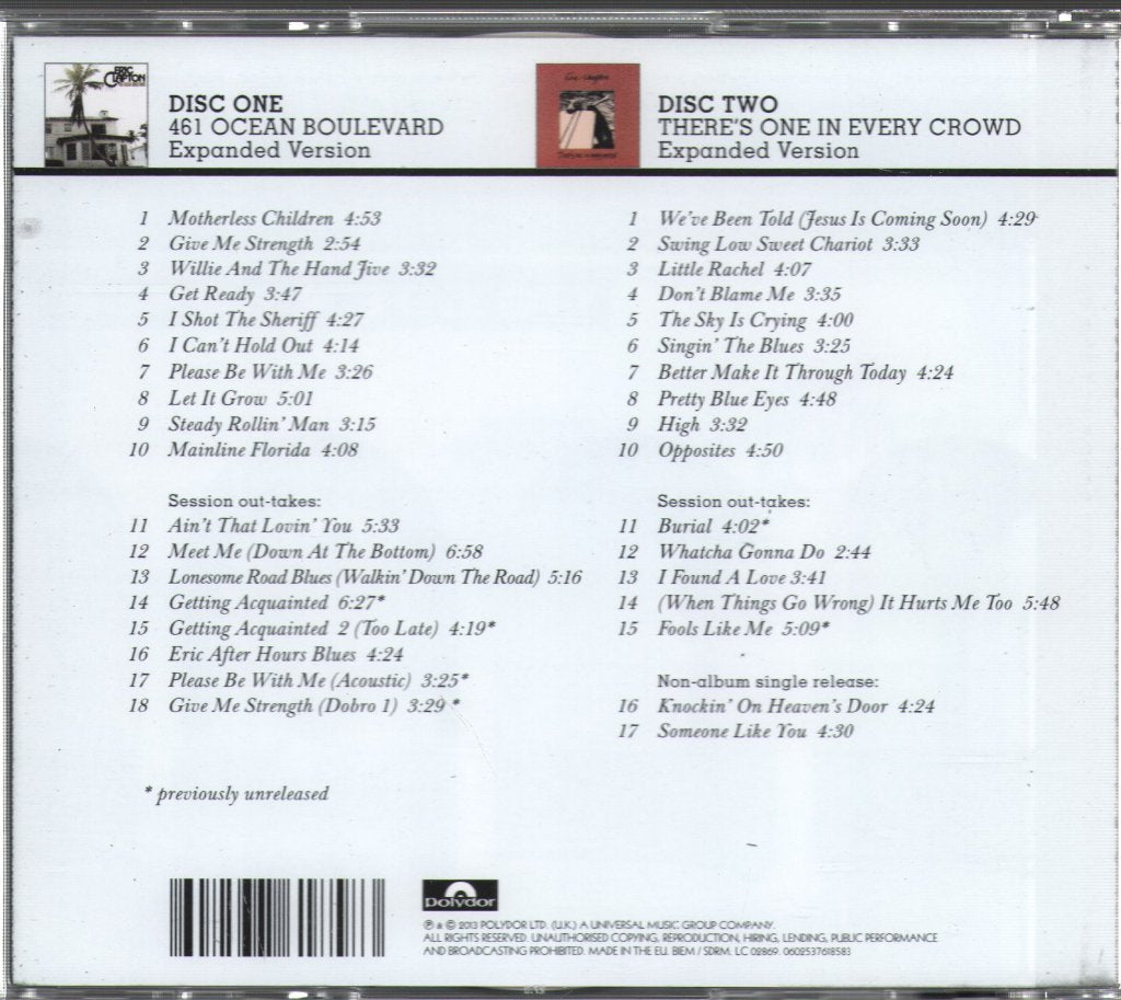 Eric Clapton - Give Me Strength (The '74/'75 Studio Recordings) - Double Cd