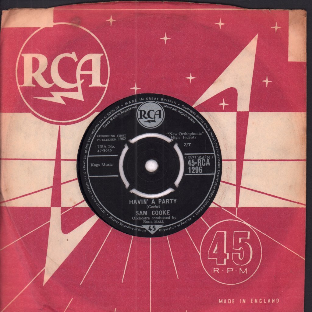 Sam Cooke - Havin' A Party - 7 Inch