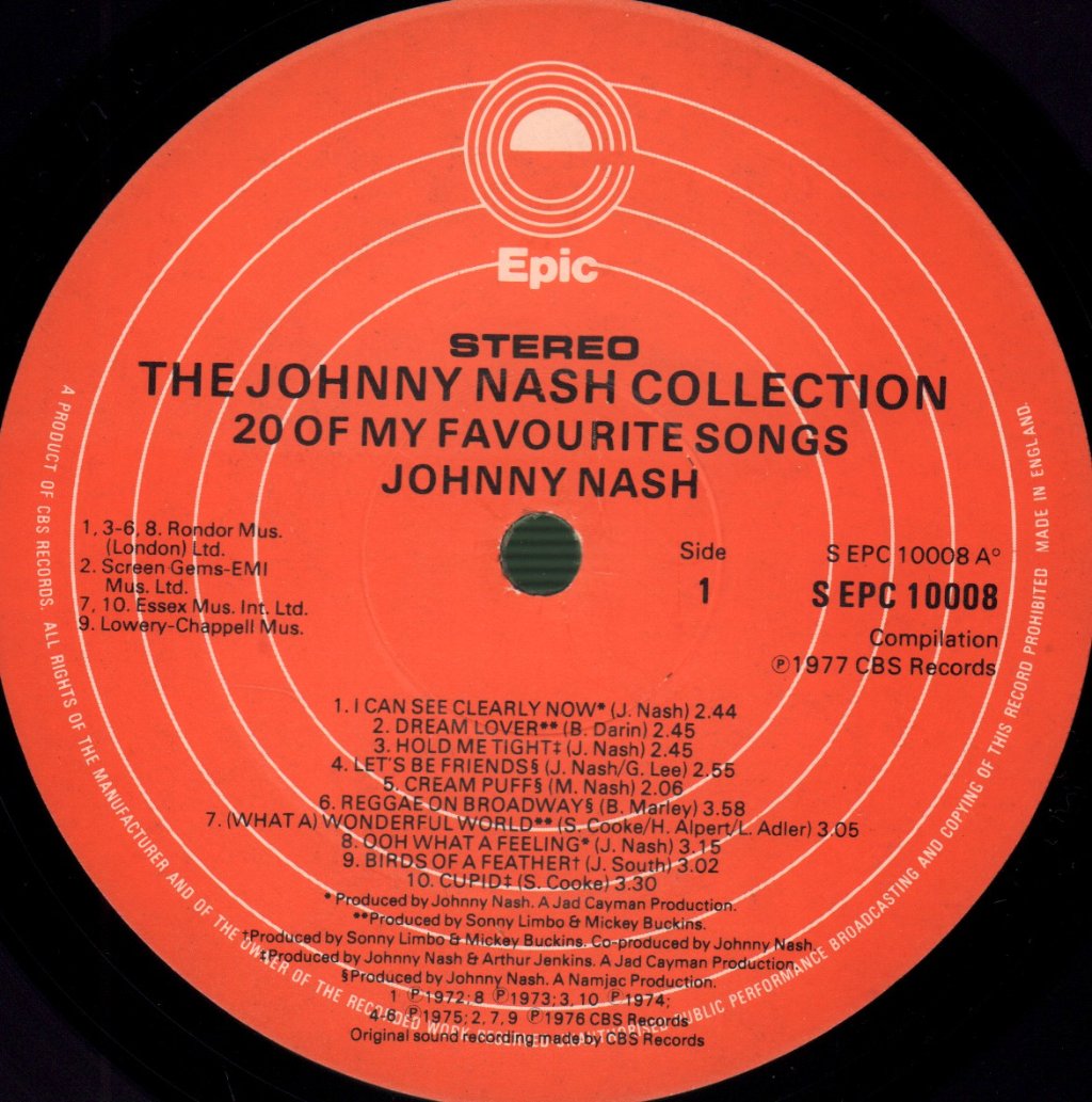 Johnny Nash - Collection - Lp