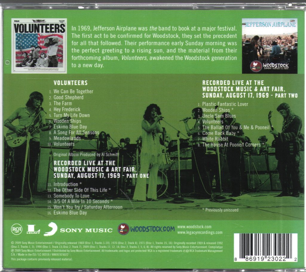 Jefferson Airplane - Woodstock Experience - Double Cd