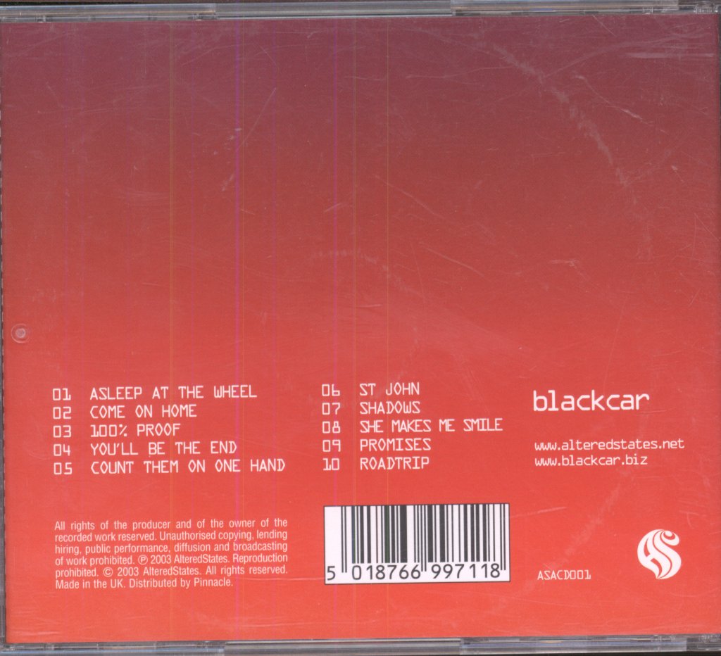 Blackcar - Blackcar - Cd