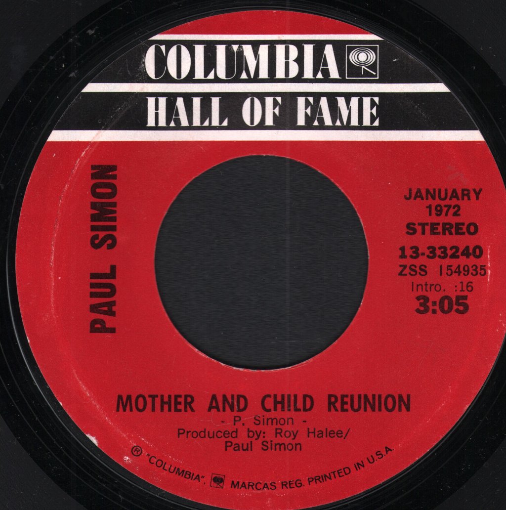 Paul Simon - Mother And Child Reunion - 7 Inch