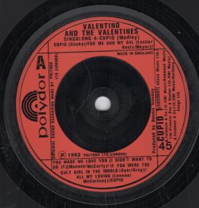 Valentino And The Valentines - Singalong A Cupid - 7 Inch