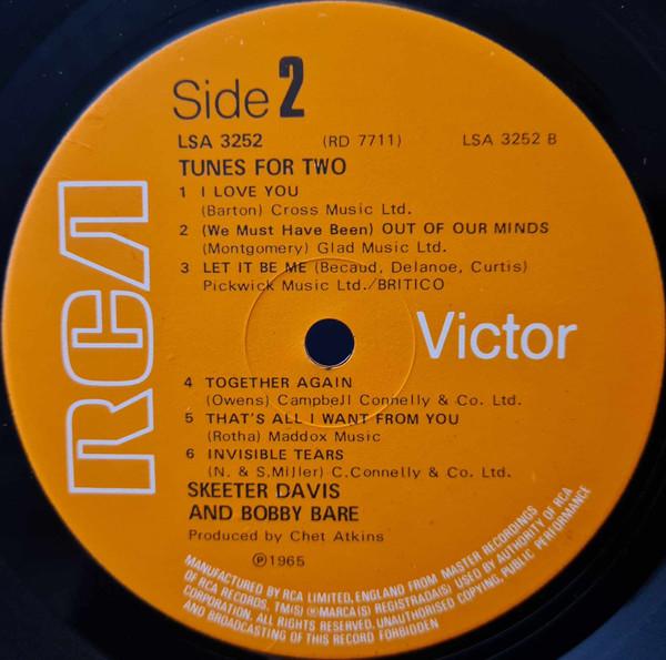 Skeeter Davis And Bobby Bare - Tunes For Two - Lp