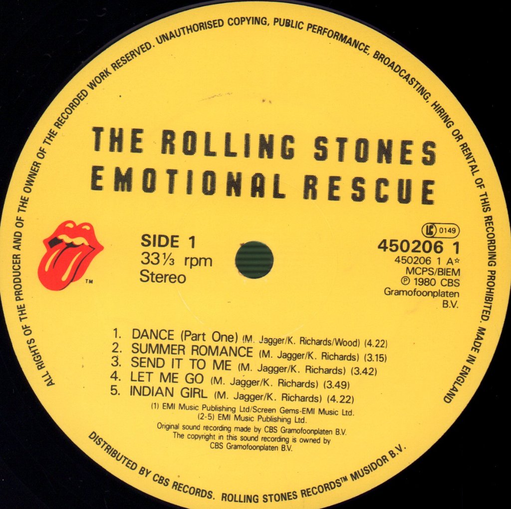 Rolling Stones - Emotional Rescue - Lp