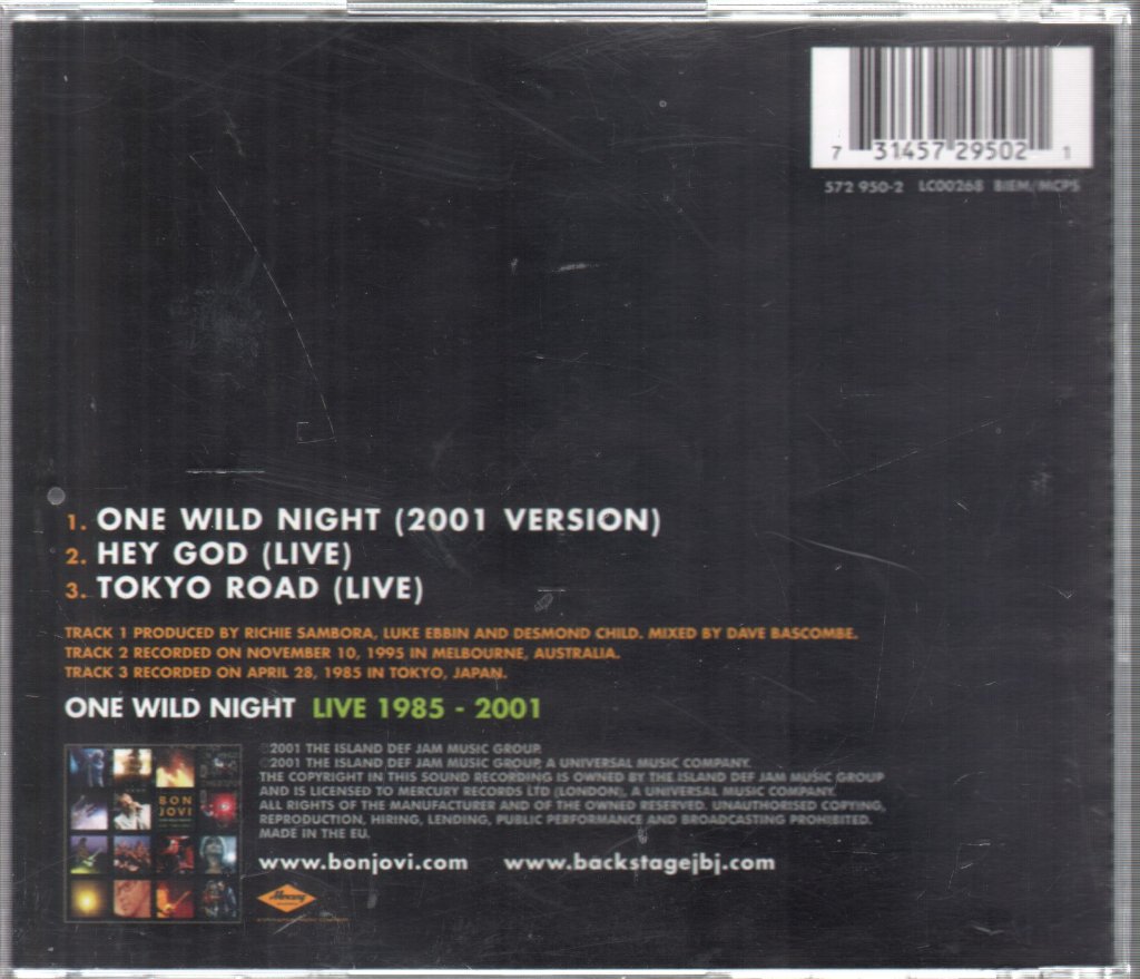 Bon Jovi - One Wild Night - Cd