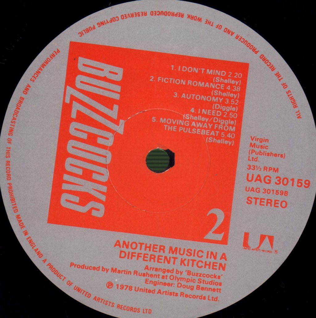 Buzzcocks - Another Music In A Different Kitchen - Lp