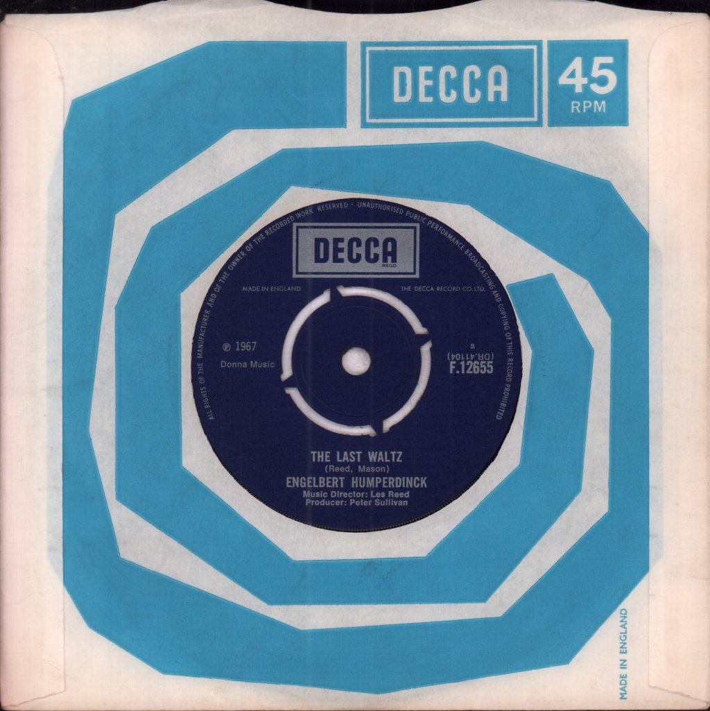 Engelbert Humperdinck - Last Waltz - 7 Inch
