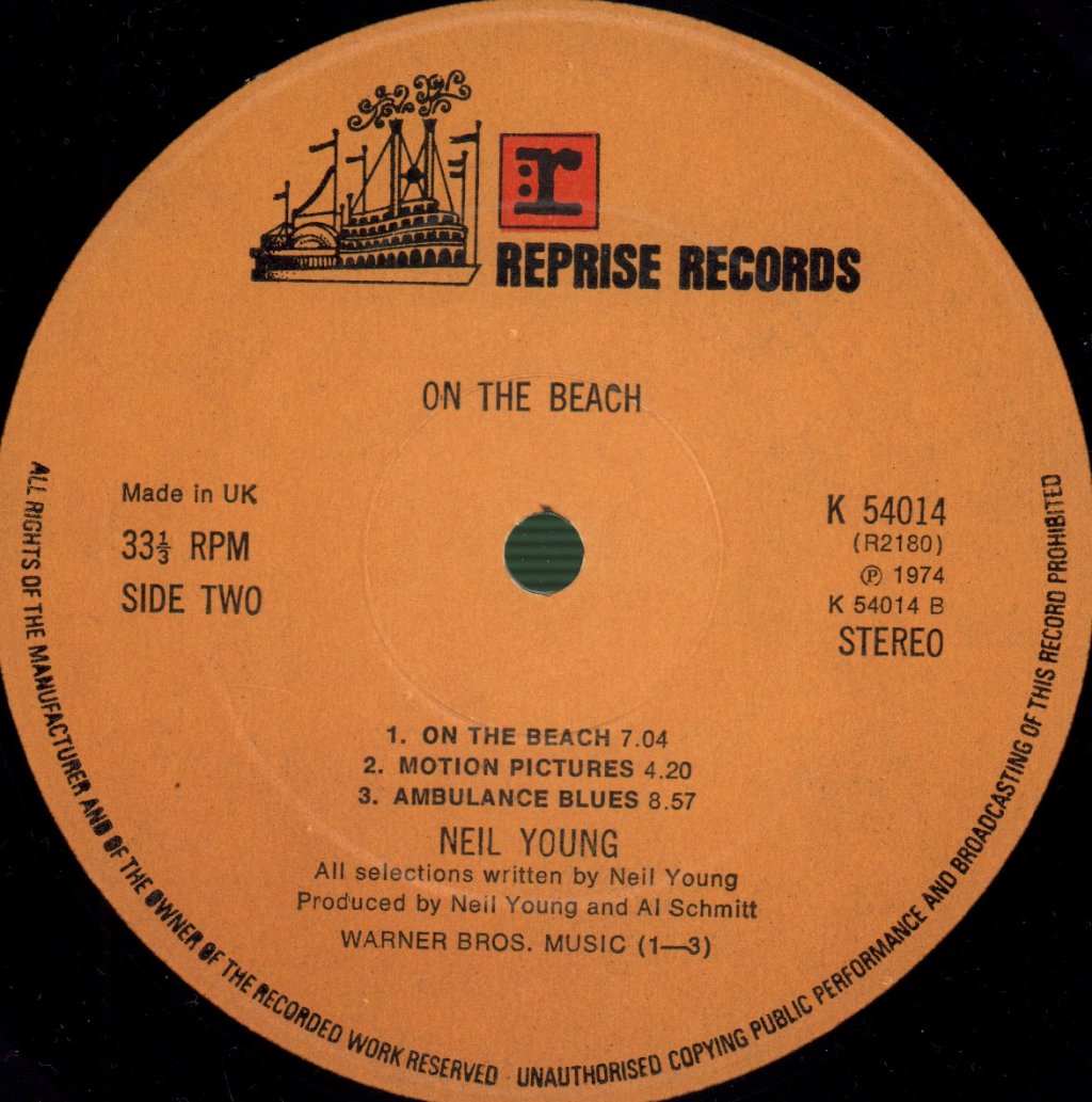 Neil Young - On The Beach - Lp