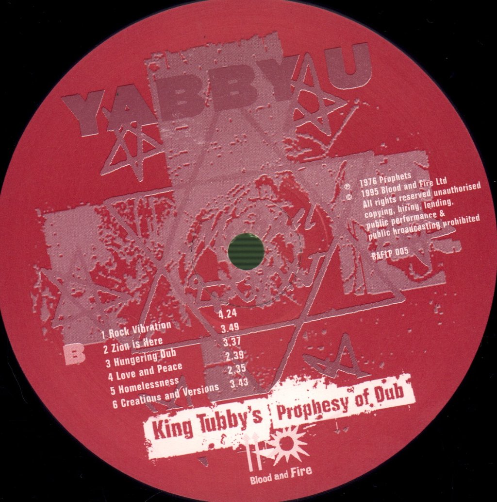 Yabby You - King Tubby's Prophesy Of Dub - Lp