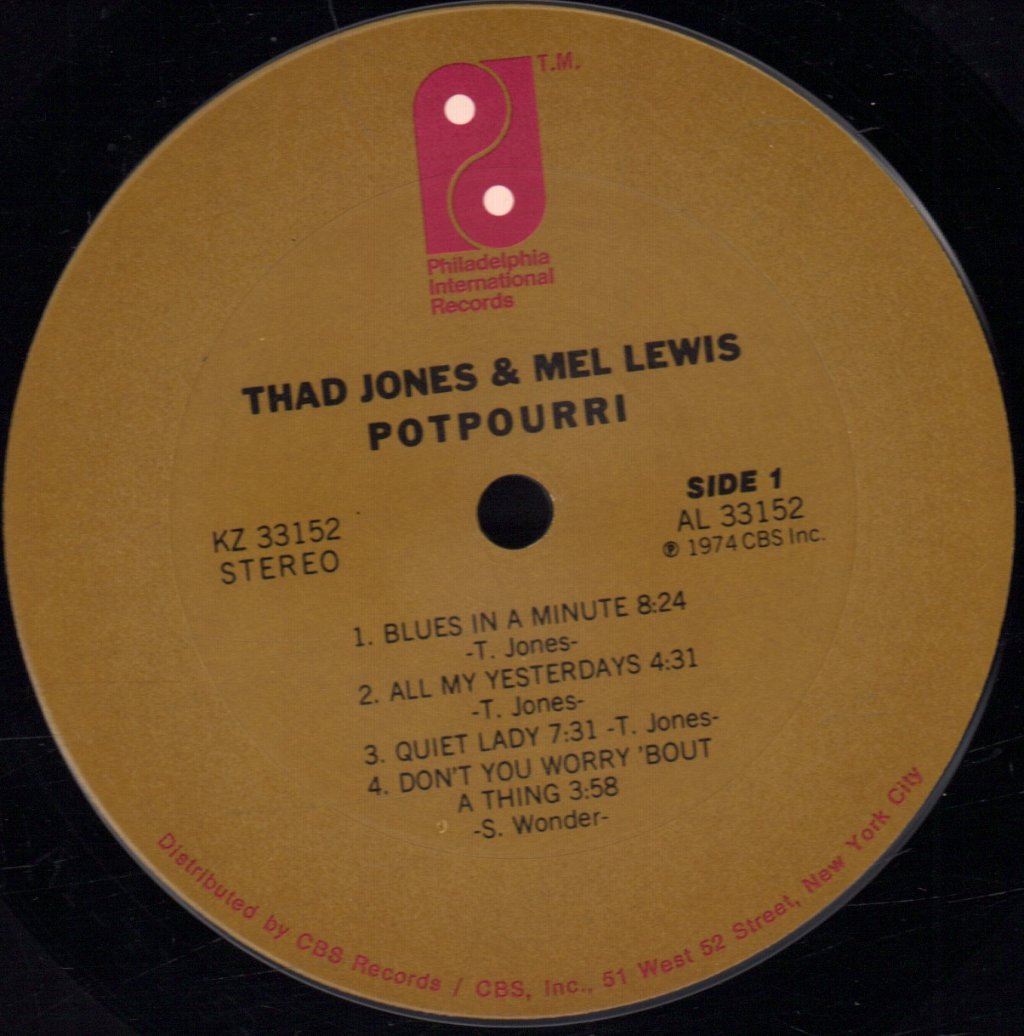Thad Jones & Mel Lewis - Potpourri - Lp