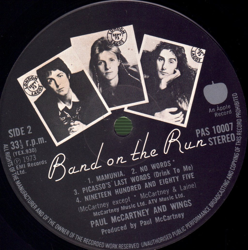 Paul McCartney And Wings - Band On The Run - Lp