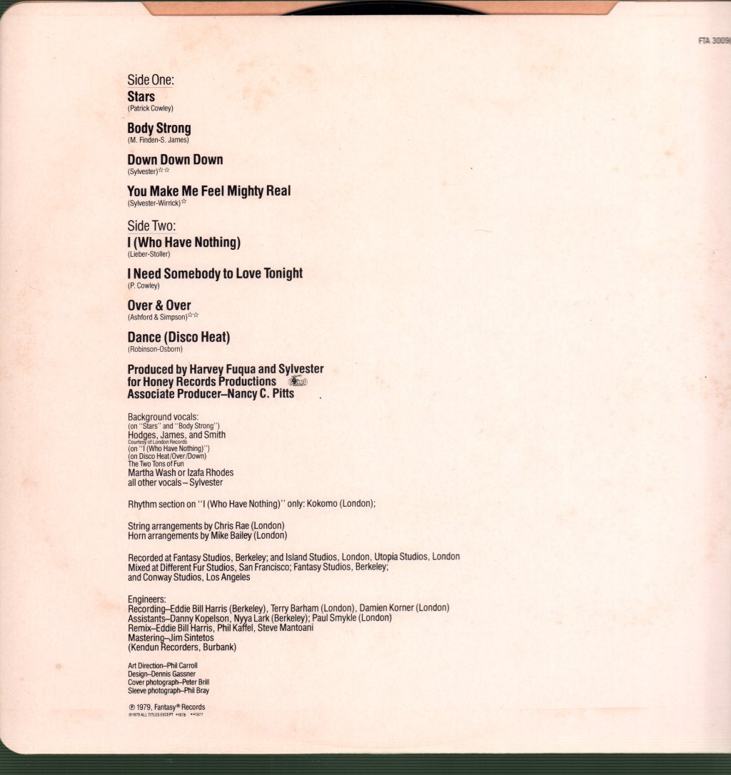 Sylvester - Mighty Real - Lp