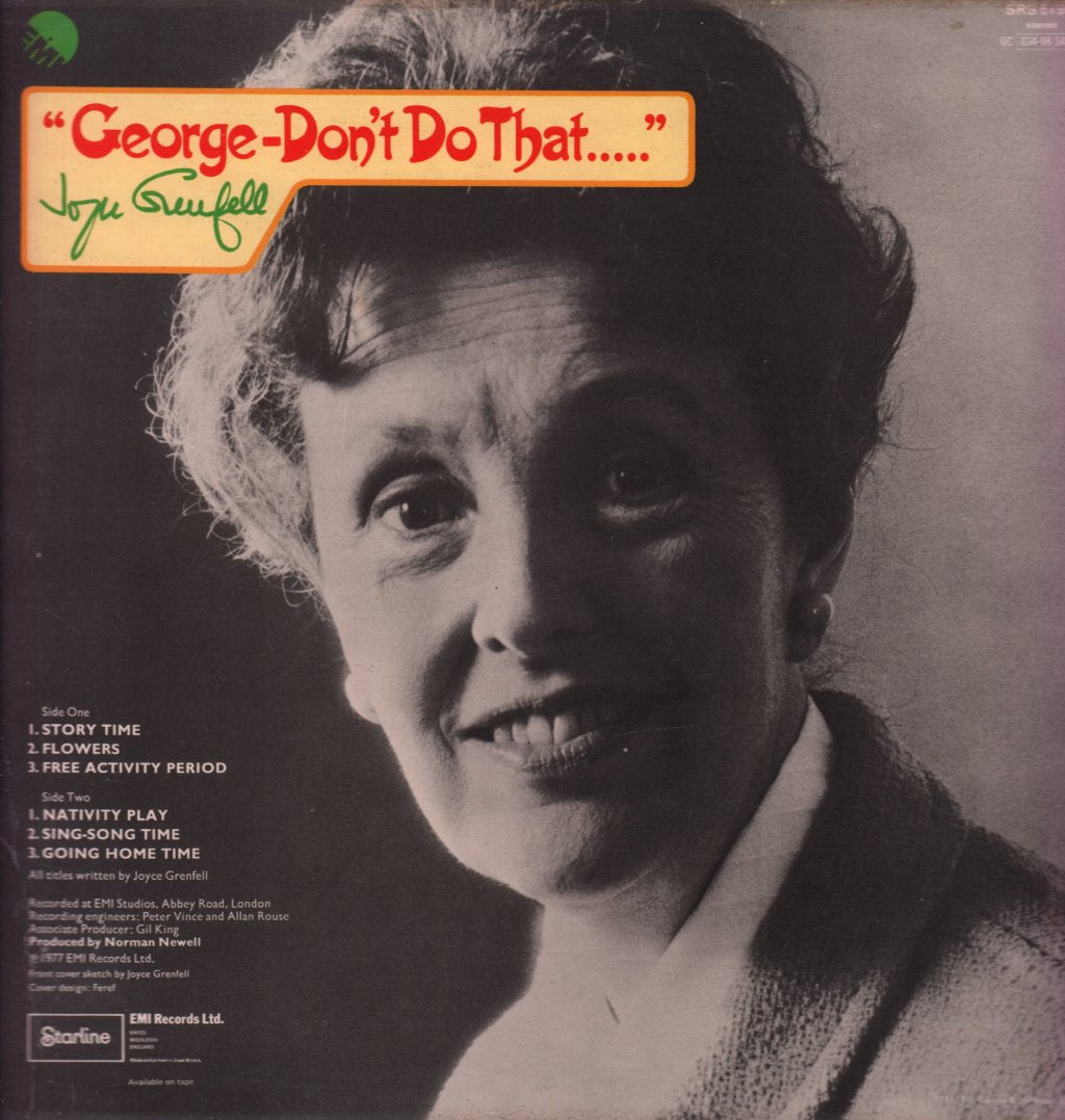 Joyce Grenfell - George Don't Do That - Lp