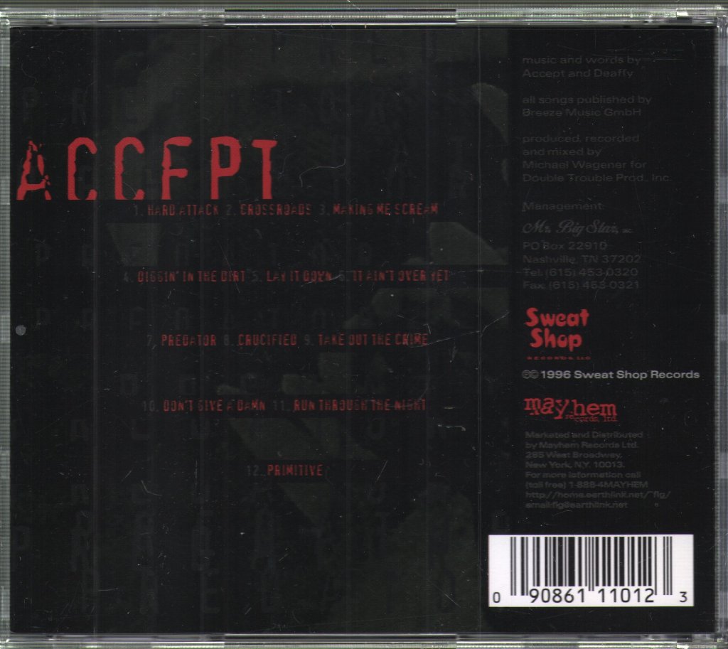 Accept - Predator - Cd