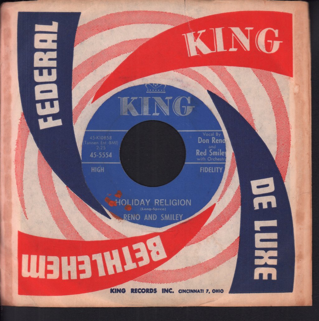 Reno And Smiley - Holiday Religion - 7 Inch